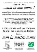 Non in mio nome!
