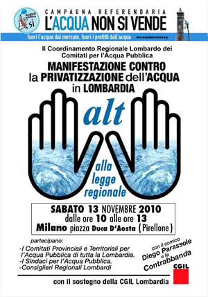 manifestazione acqua